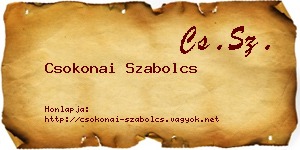 Csokonai Szabolcs névjegykártya